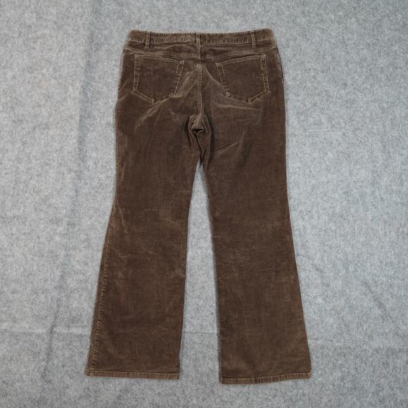 J. Jill Pants Womens 12 Petite Corduroy Boot Cut Brown Casual Stretch - Picture 6 of 10